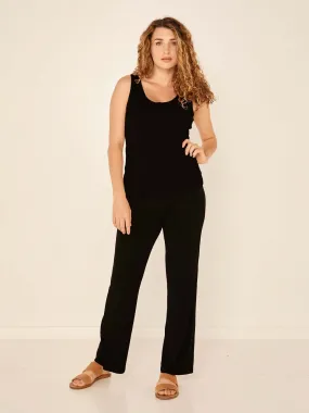 Bamboo Straight Leg Pant 2.0 - Black