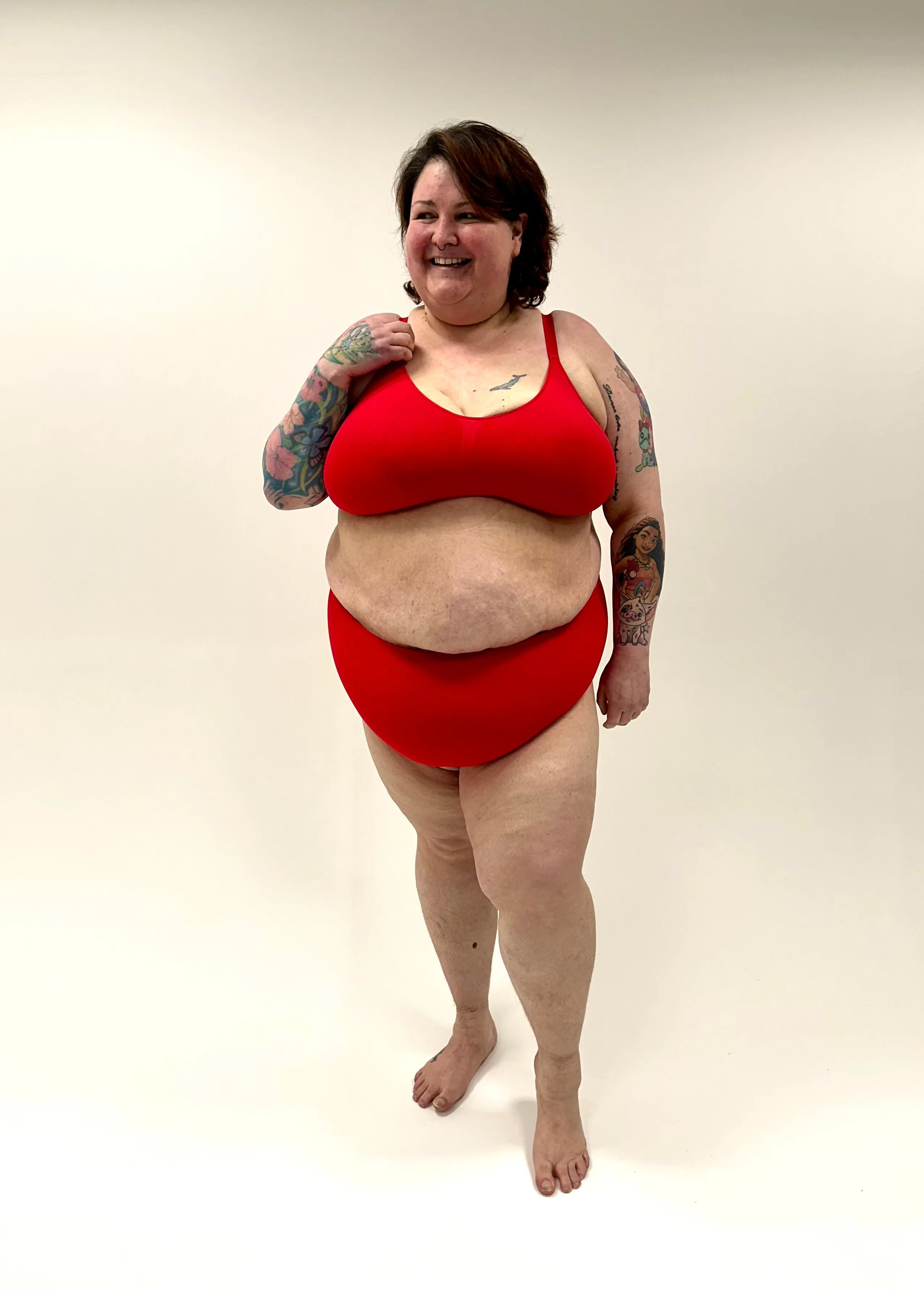 Better Tights Seamless Adjustable Red Bra