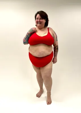 Better Tights Seamless Adjustable Red Bra