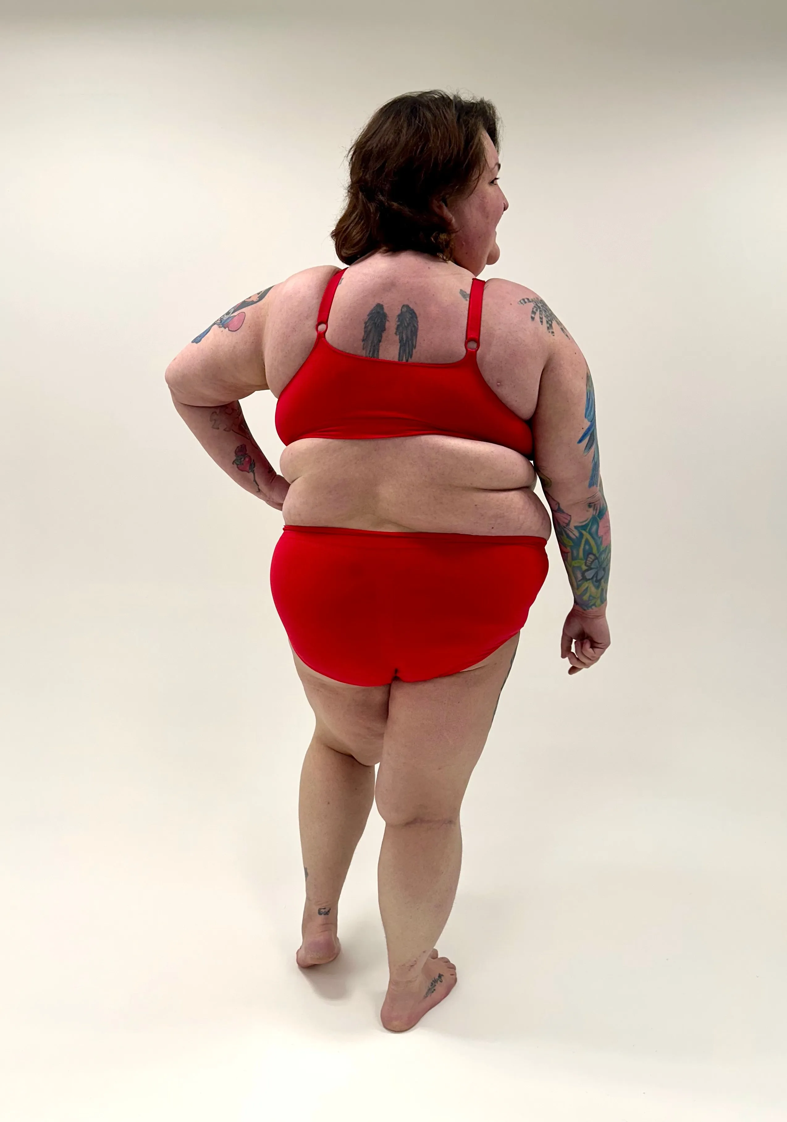 Better Tights Seamless Adjustable Red Bra