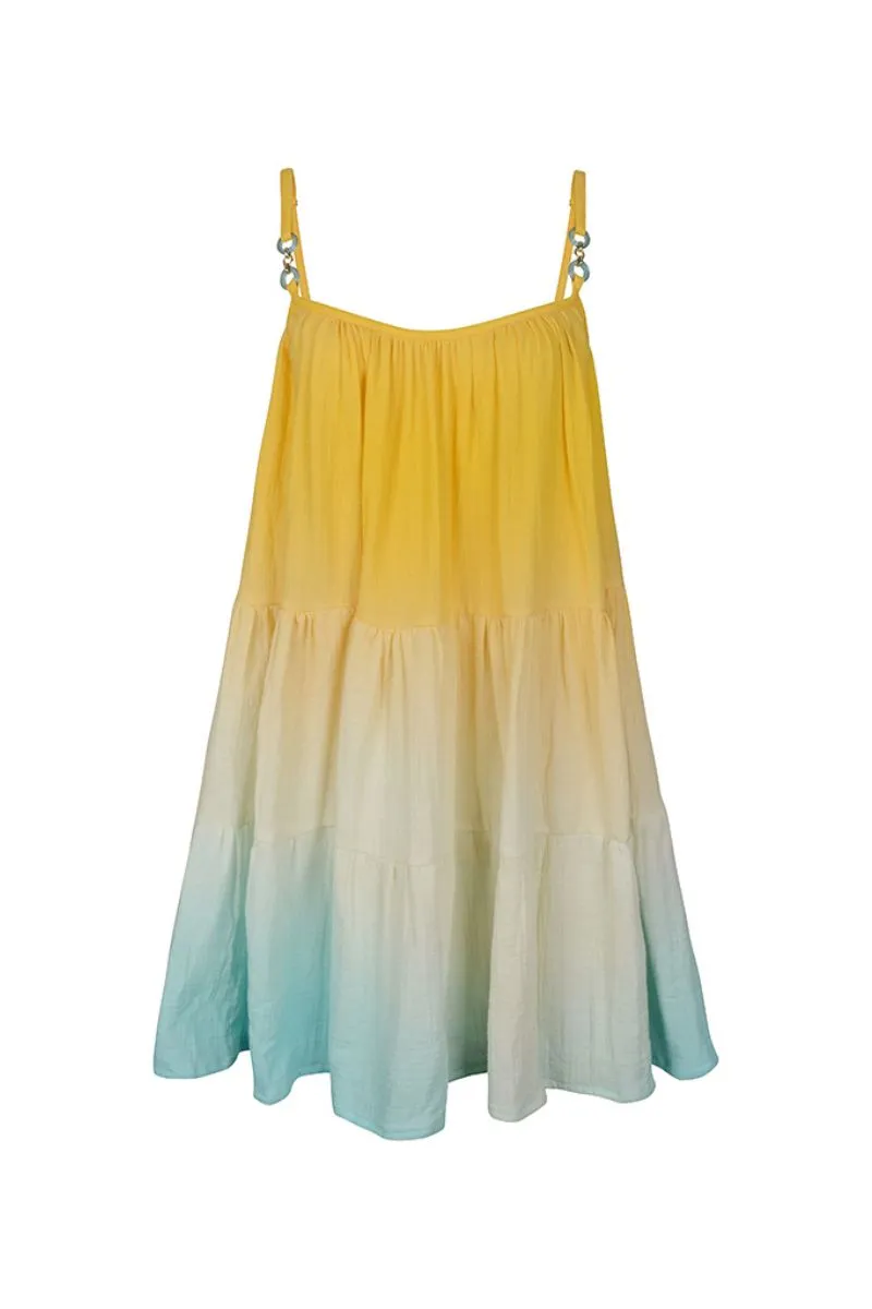 CANDY MULTICOLOR SUMMER BREEZE MIDI DRESS