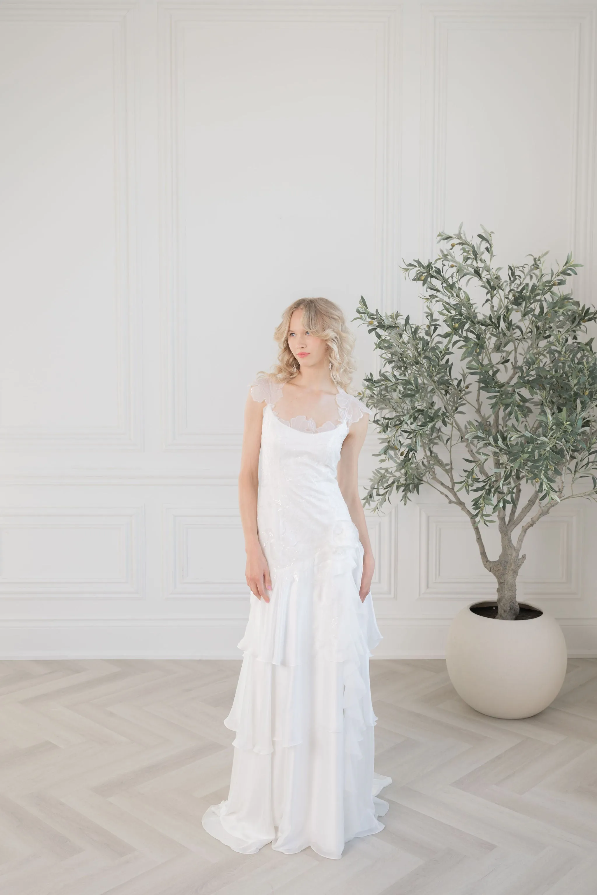 CHLOE Unique Flowy Wedding Dress
