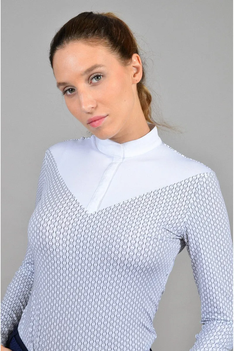 Cognac Long Sleeve Competition Shirt - Ladies