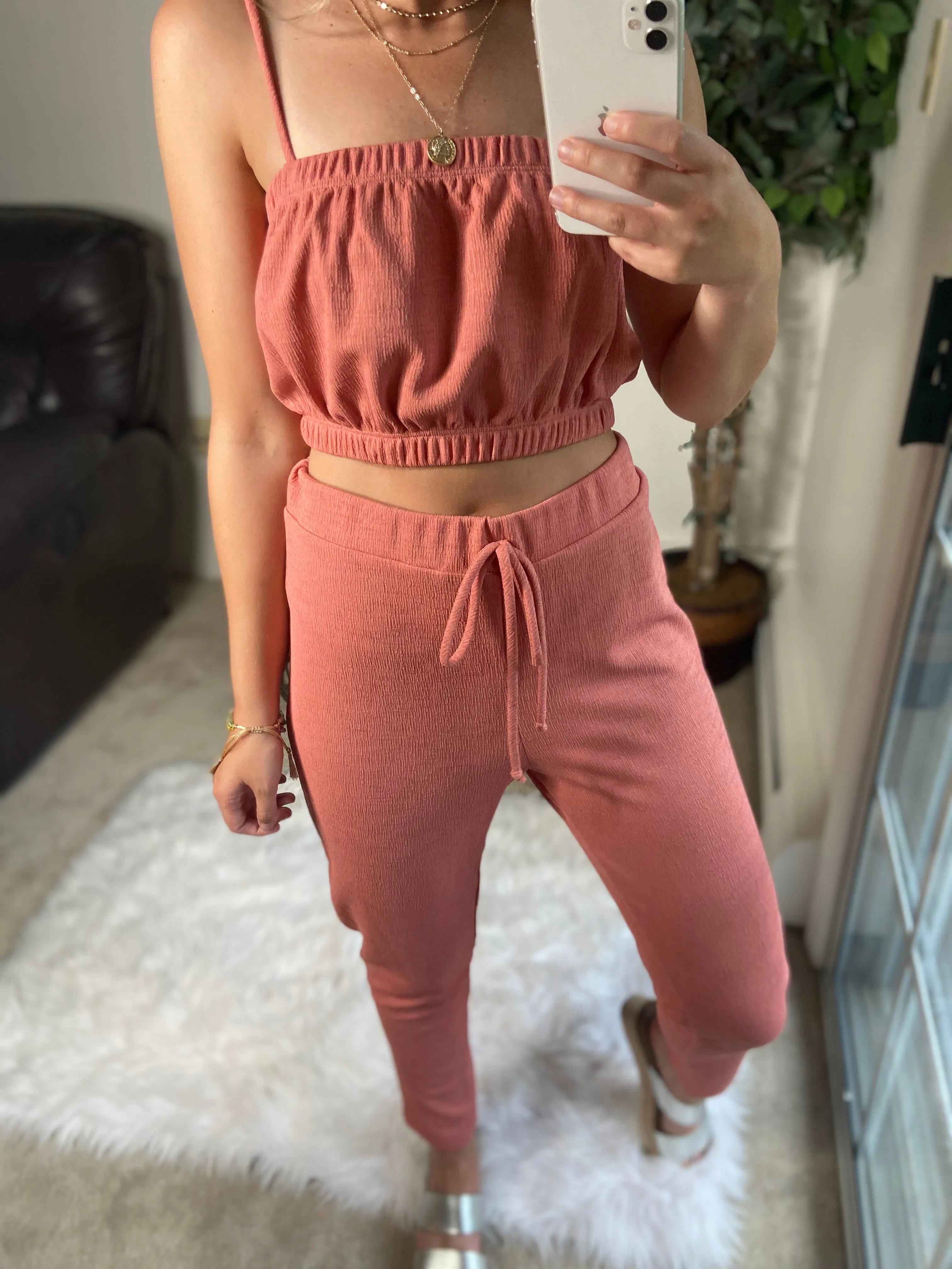 Coral Tube Top Set