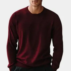 Crew Neck Knitwear Pullover Sweater - Cross & Crown