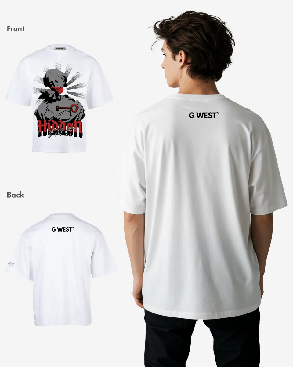 G-WEST HIDDEN OVERSIZED TEE GWROJMT50
