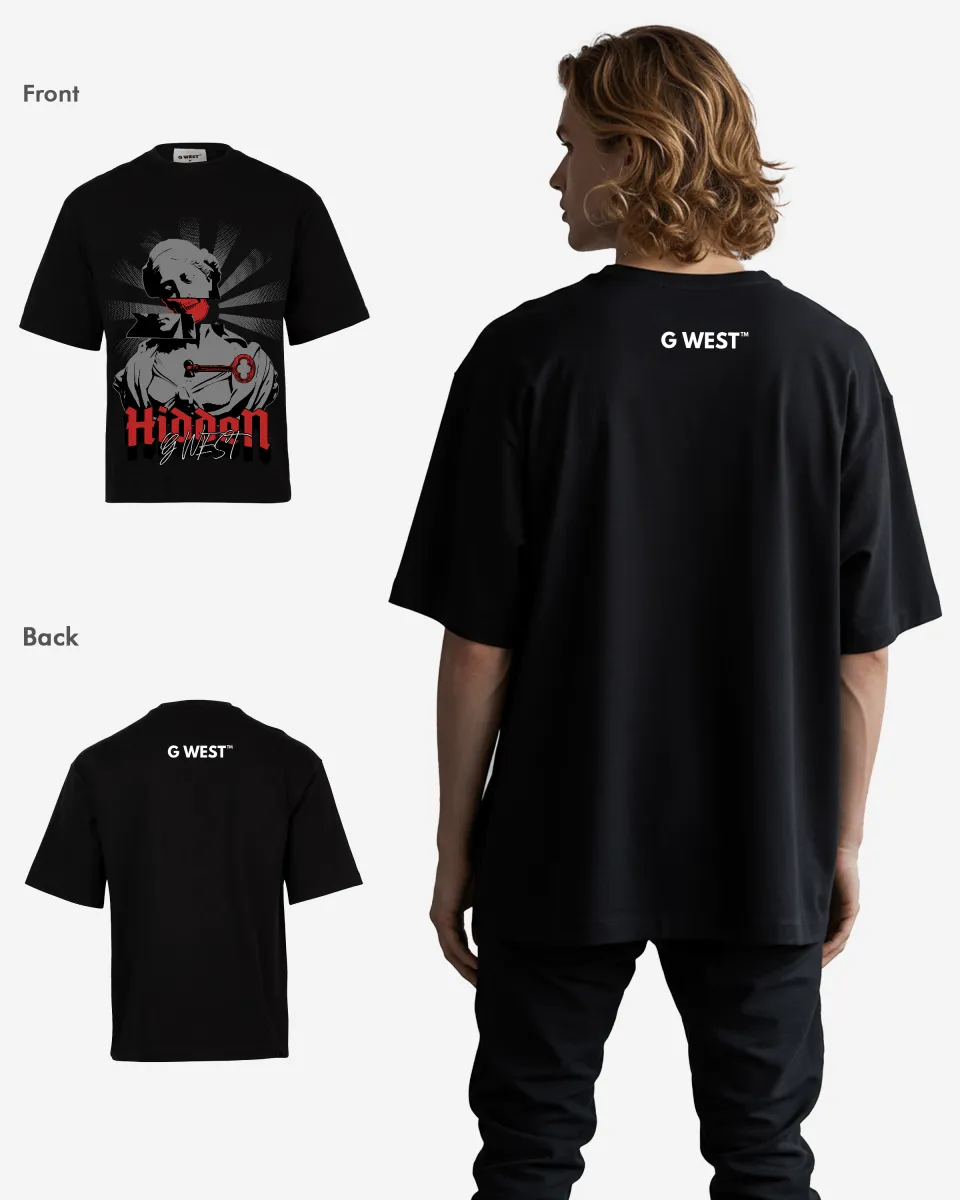 G-WEST HIDDEN OVERSIZED TEE GWROJMT50