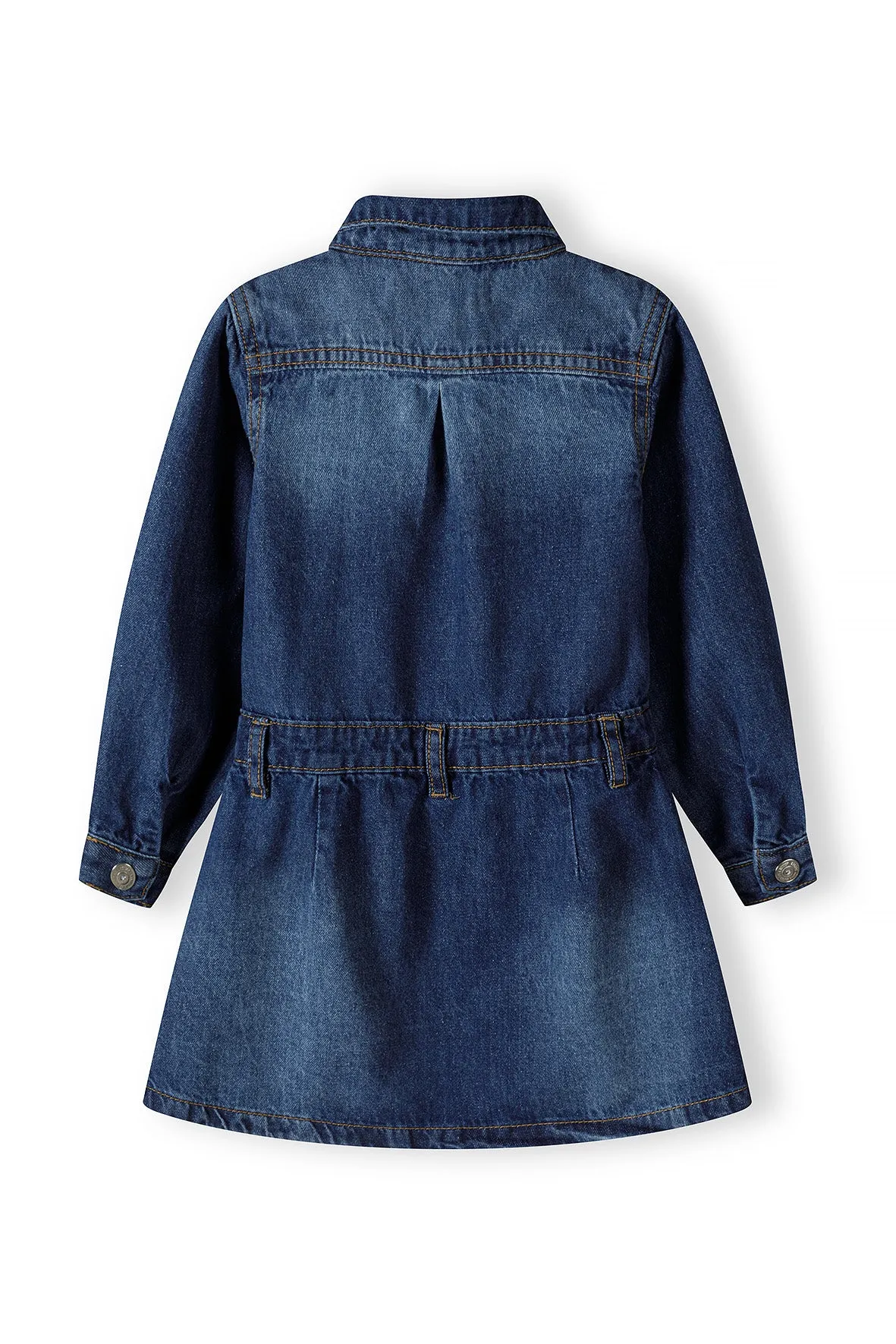 Girls Long Sleeved Denim Dress