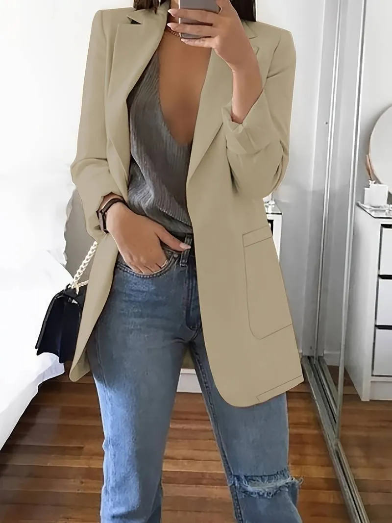 Greer - Stijlvolle lange blazer voor dames