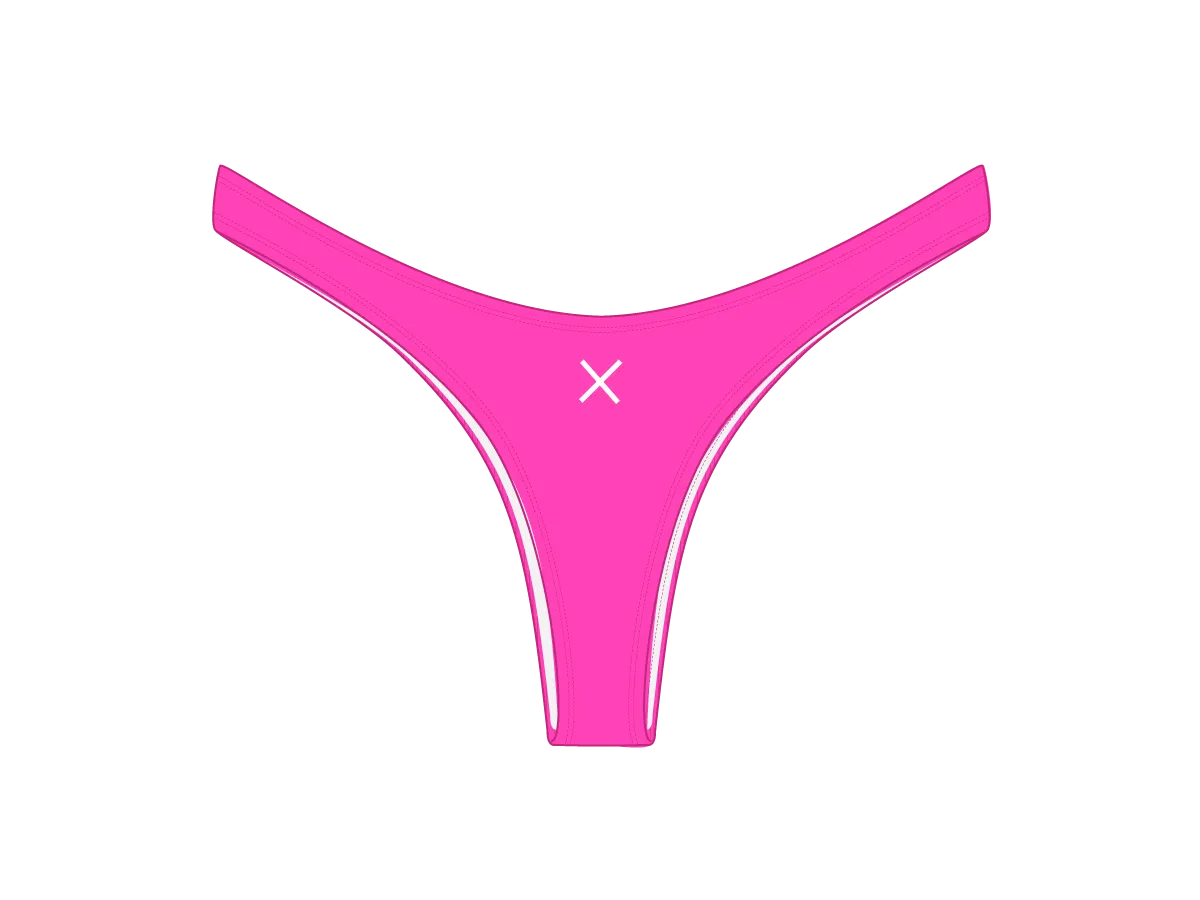 Hot Pink Chic 80's Bottoms