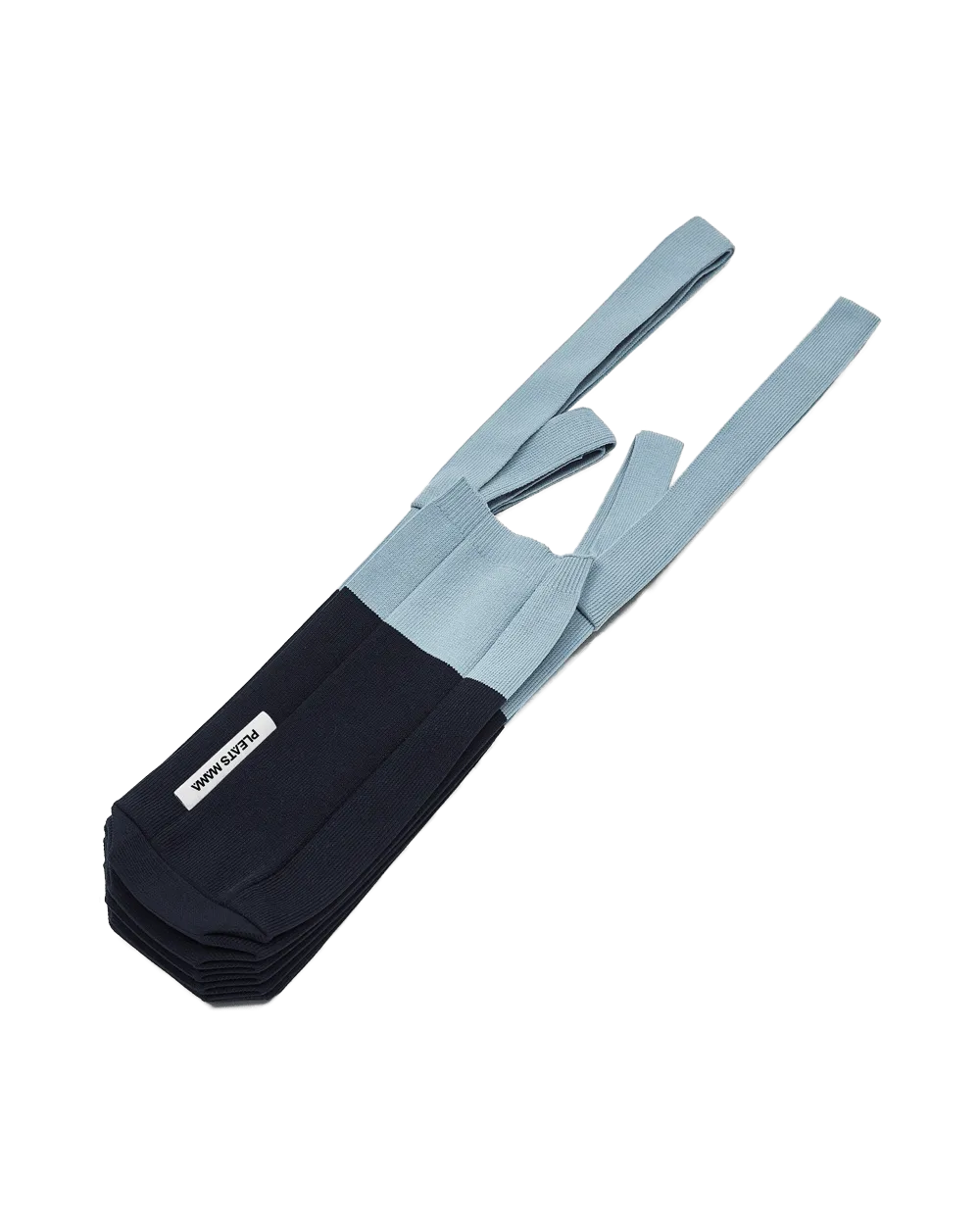 Knit Pleated 2-Way Shopper Bag made from Recycled Ocean Plastic - Navy