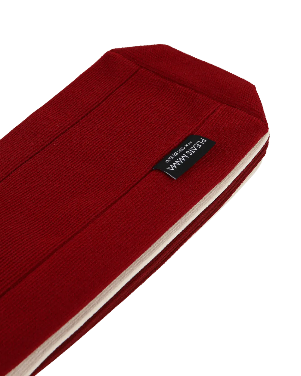 Knit Pleated 2-Way Shopper Bag made from Recycled Ocean Plastic - Red