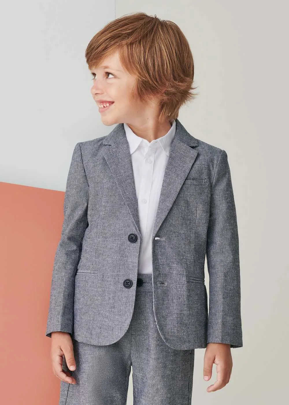 Mayoral Linen Jacket - Grey