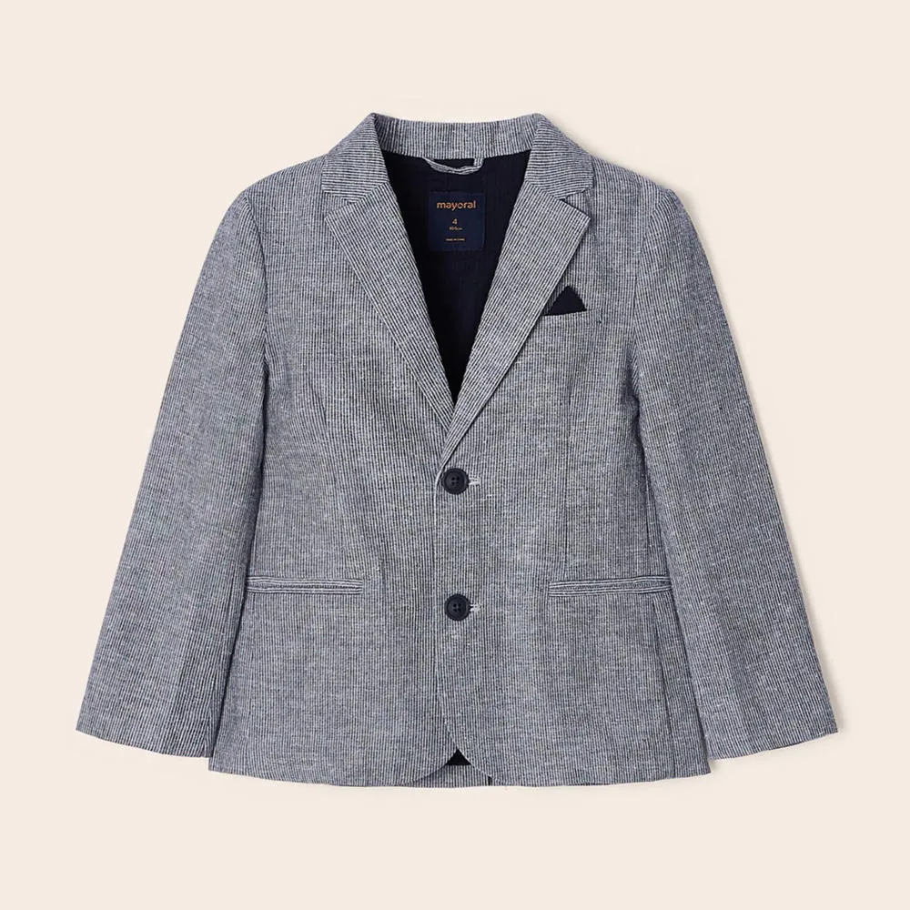 Mayoral Linen Jacket - Grey