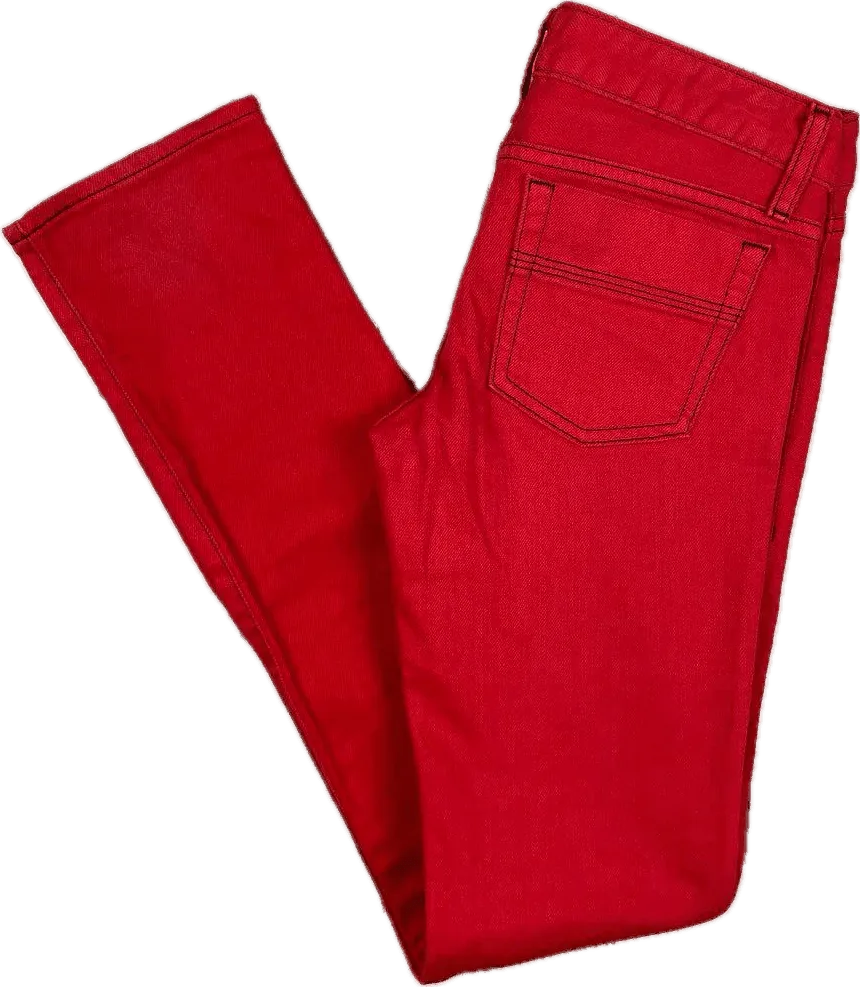 Moussy Japan Red Denim Slim Fit Jeans- Size 25
