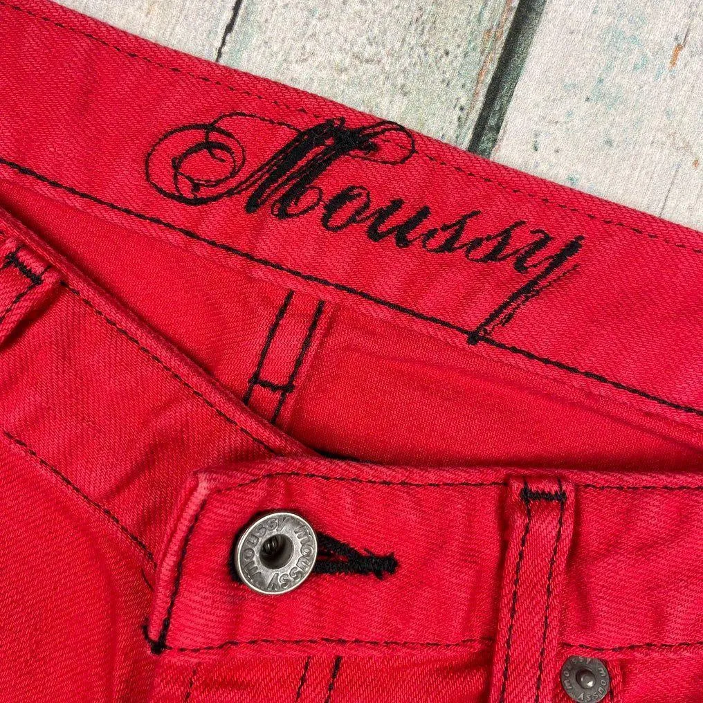 Moussy Japan Red Denim Slim Fit Jeans- Size 25