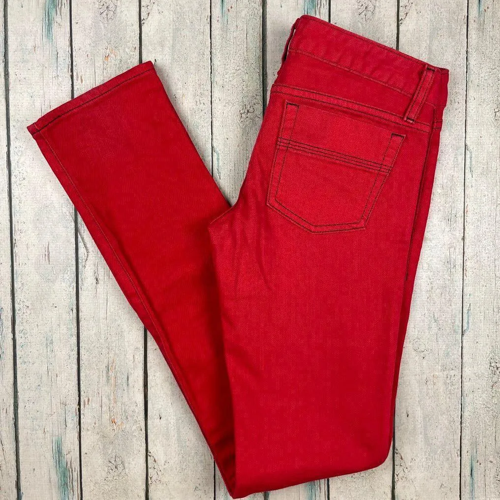 Moussy Japan Red Denim Slim Fit Jeans- Size 25