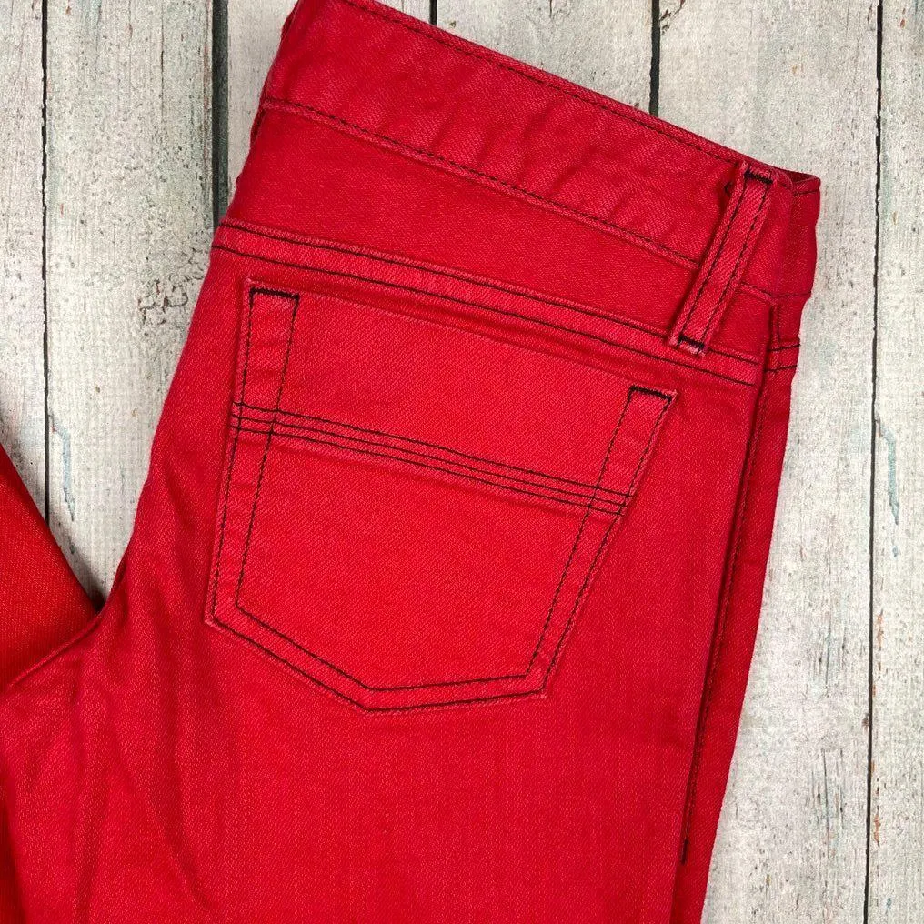 Moussy Japan Red Denim Slim Fit Jeans- Size 25