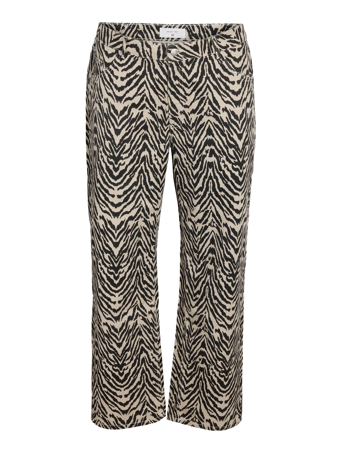 NMMARLEY NW STRAIGHT ZEBRA JEANS F CUR