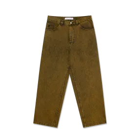 Polar Big Boy Pants - Yellow Wash Over Black