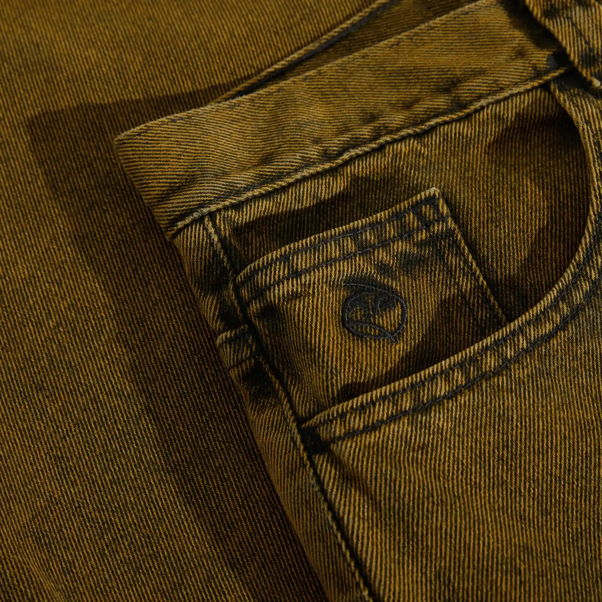 Polar Big Boy Pants - Yellow Wash Over Black