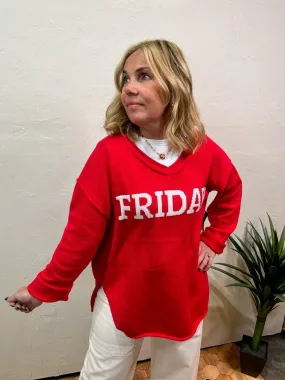 Red Friday Sweater