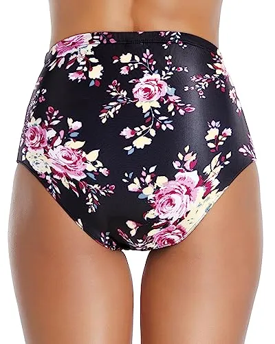 Retro High Waisted Bikini Bottoms