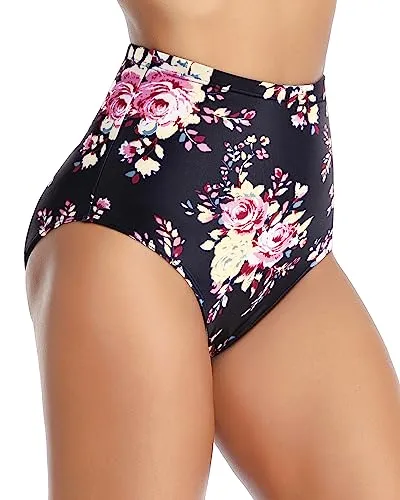 Retro High Waisted Bikini Bottoms