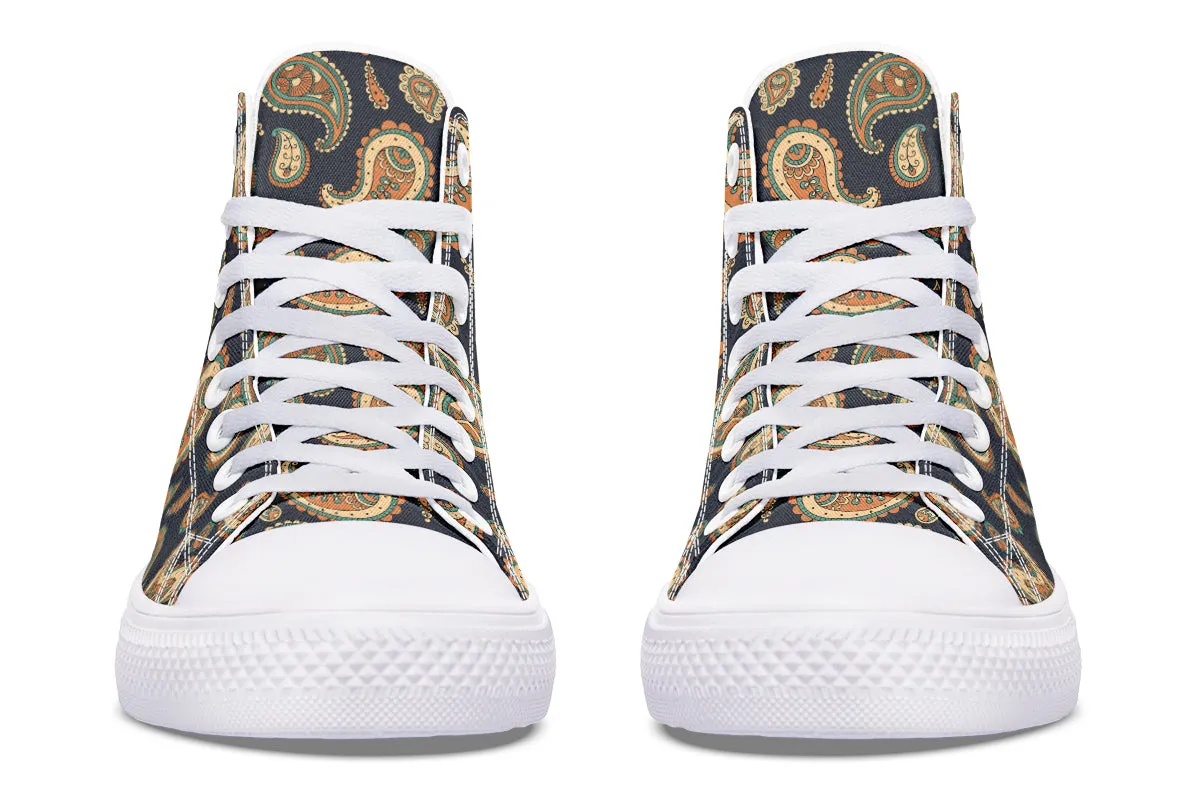 Retro Paisley High Tops