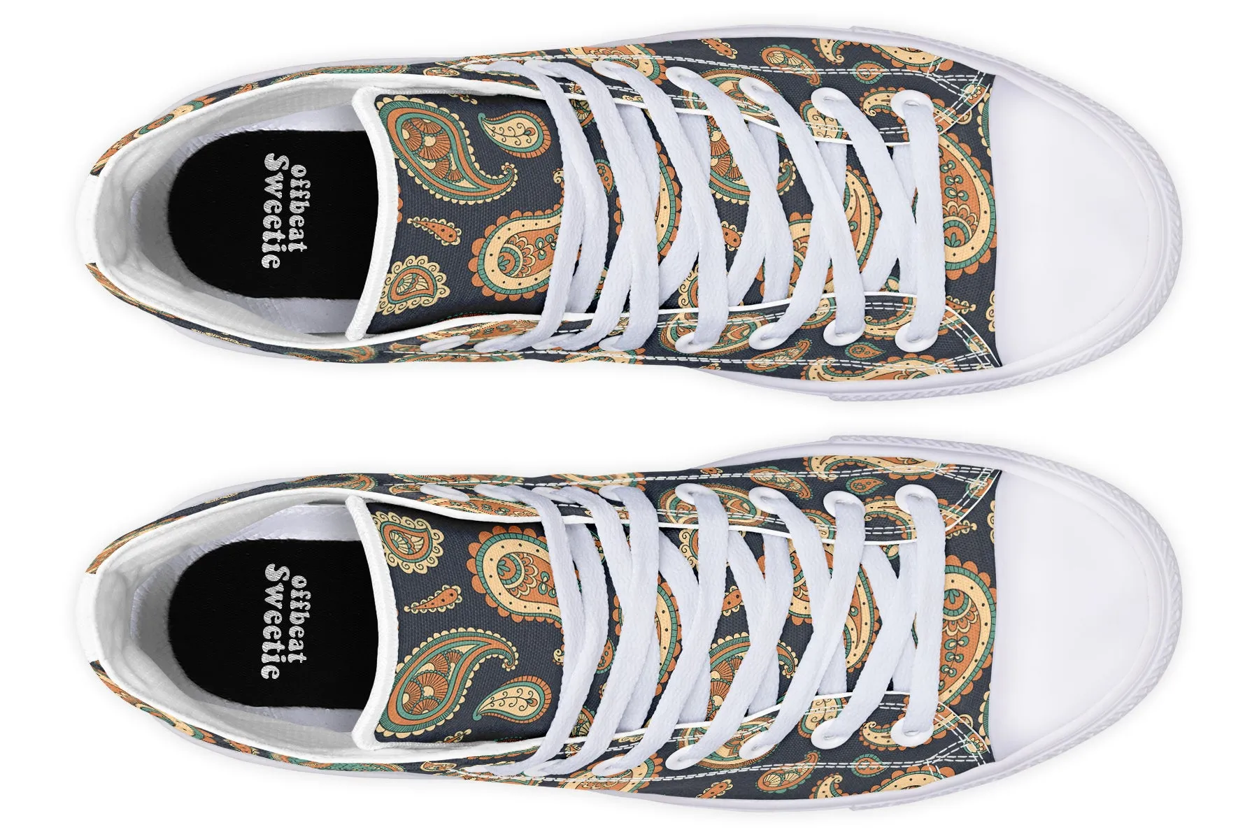 Retro Paisley High Tops