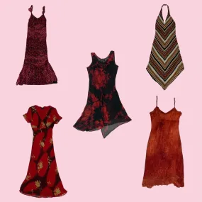 Romantic Y2K Poly Dress – Classic Y2K Vibes (GRV-8-039)
