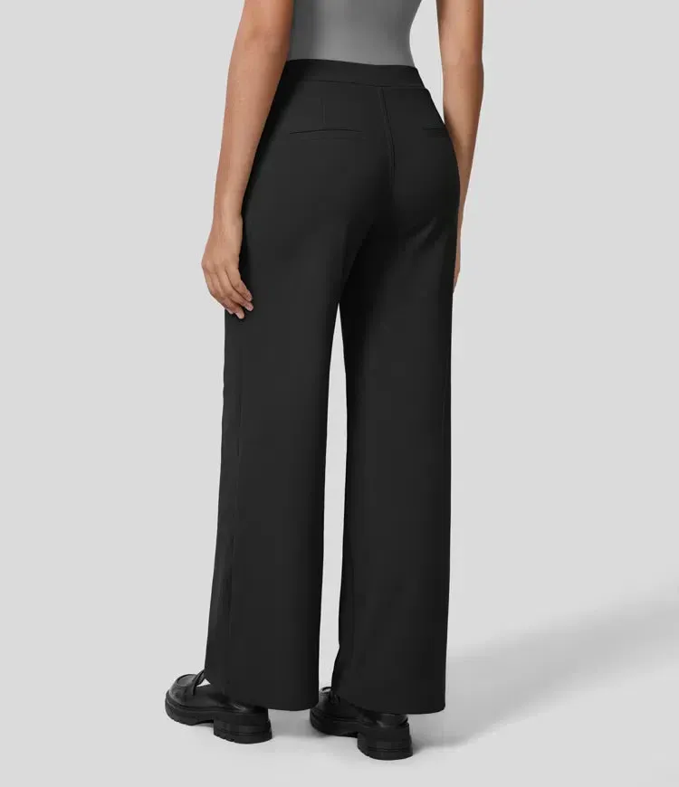 Rosé High-Waisted Pants