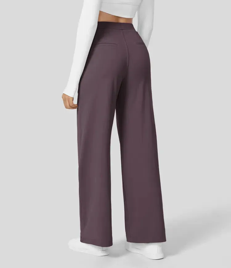Rosé High-Waisted Pants