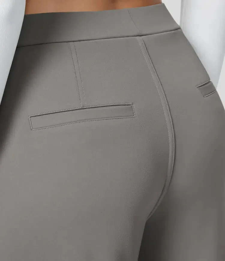Rosé High-Waisted Pants