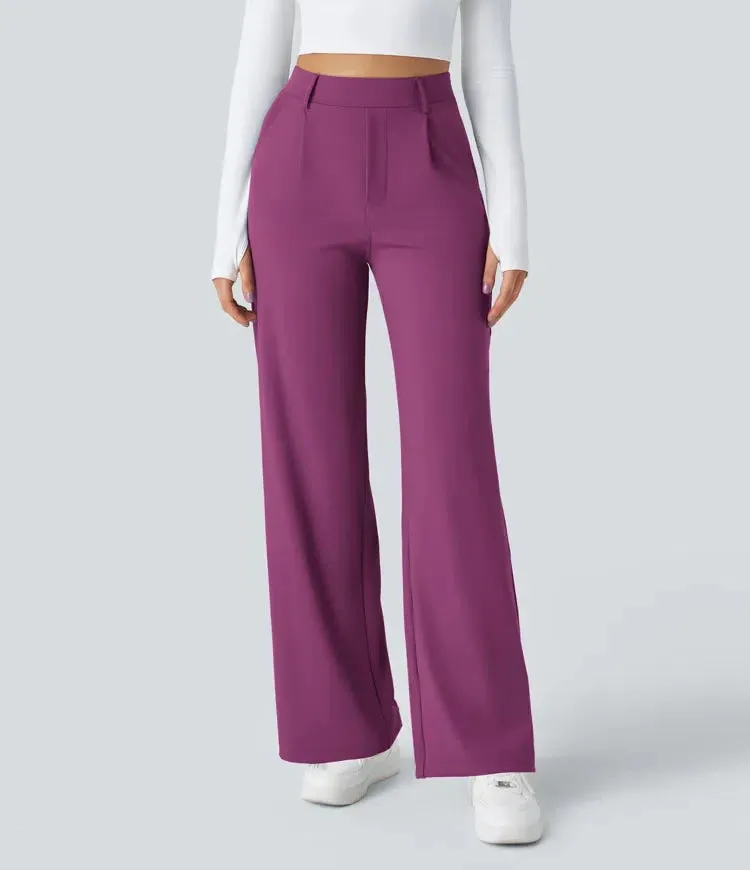 Rosé High-Waisted Pants