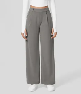 Rosé High-Waisted Pants