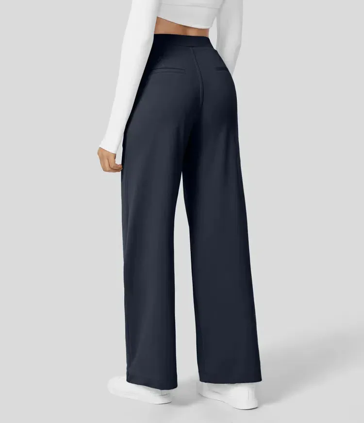 Rosé High-Waisted Pants