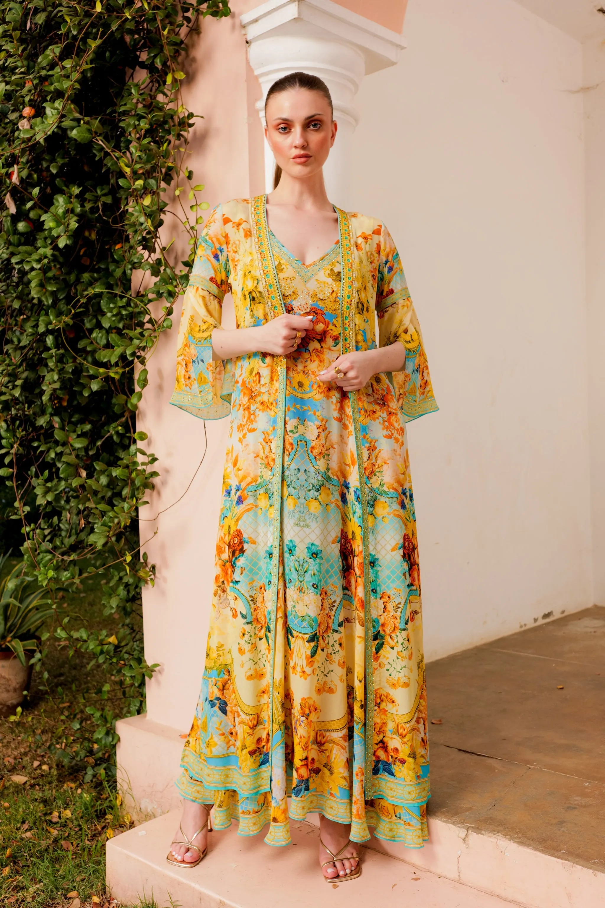 SUMMER GARDEN SLEEVELESS DRESS