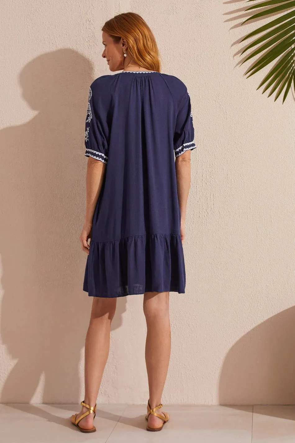 TR897o Notch Neck Dress
