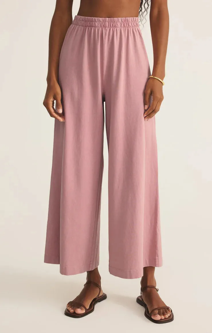 Z Supply Scout Jersey Pant Pink Smoke