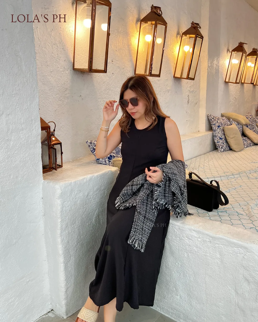 Zoe Tweed Blazer (Black)